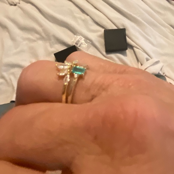 PARAIBA TOURMALINE & CZ SET - Picture 13 of 17